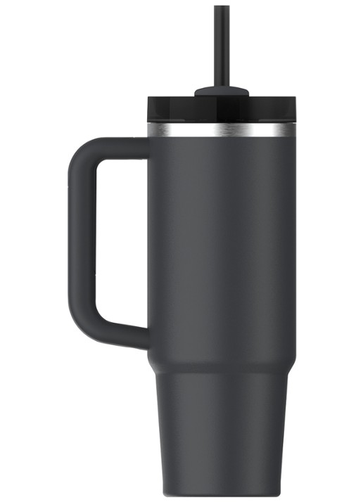 Stanley De Quencher® H2.O FlowState™ thermosfles 0,89 liter - achterkant black 2.0 / zwart