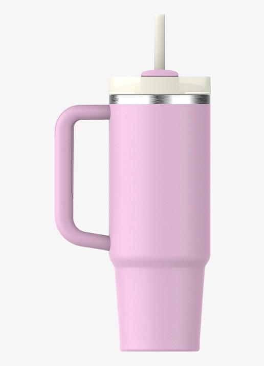 Stanley De Quencher® H2.O FlowState™ thermosfles 0,89 liter - achterkant cherry blossom / roze