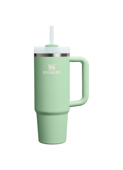 Stanley De Quencher® H2.O FlowState™ thermosfles 0,89 liter - voorkant 2 lichtgroen