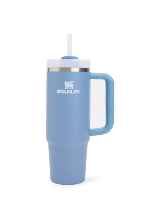 Stanley De Quencher® H2.O FlowState™ thermosfles 0,89 liter - voorkant staalblauw
