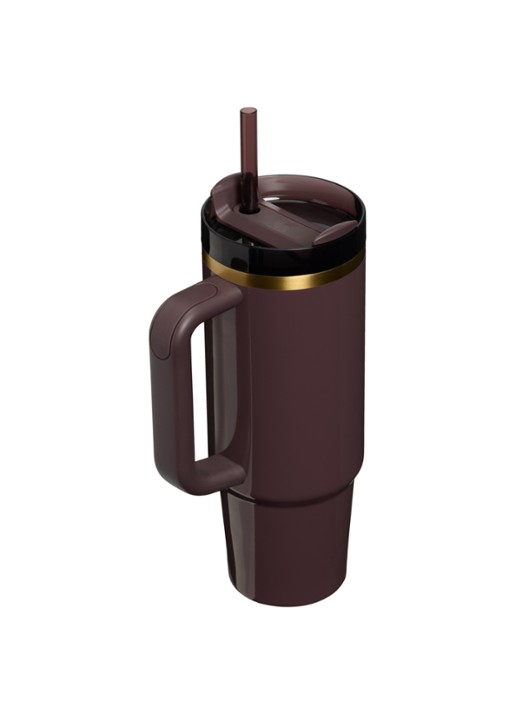 Stanley De Quencher H2.O FlowState™ thermosfles 0,89 liter - achterkant 3 aubergine