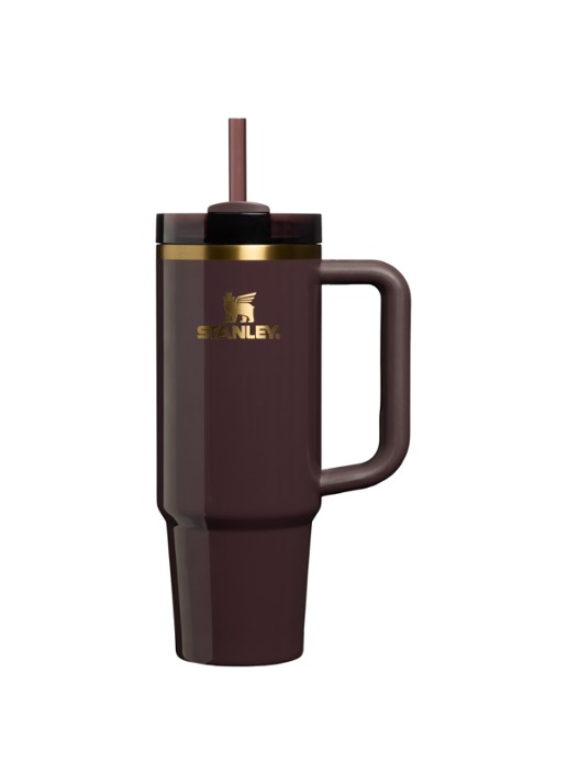 Stanley De Quencher H2.O FlowState™ thermosfles 0,89 liter - voorkant aubergine