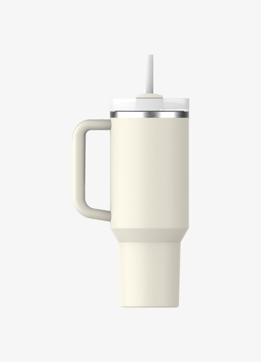 Stanley De Quencher® H2.O FlowState™ thermosfles 1,2 liter - achterkant 3 cream 2.0 / gebroken wit
