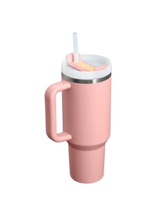 Stanley De Quencher® H2.O FlowState™ thermosfles 1,2 liter - achterkant 3 zalmroze