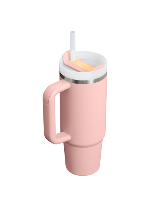Stanley De Quencher® H2.O FlowState™ thermosfles 0,89 liter - achterkant 2 zalmroze