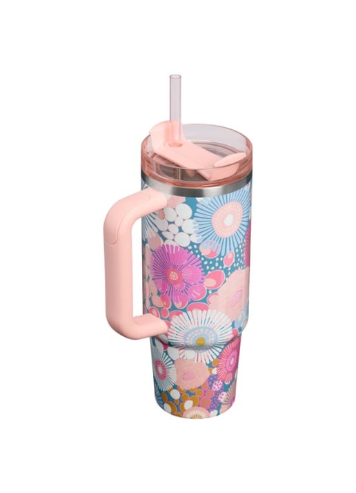 Stanley De Quencher H2.O FlowState™ thermosfles 0,89 liter - achterkant 3 roze