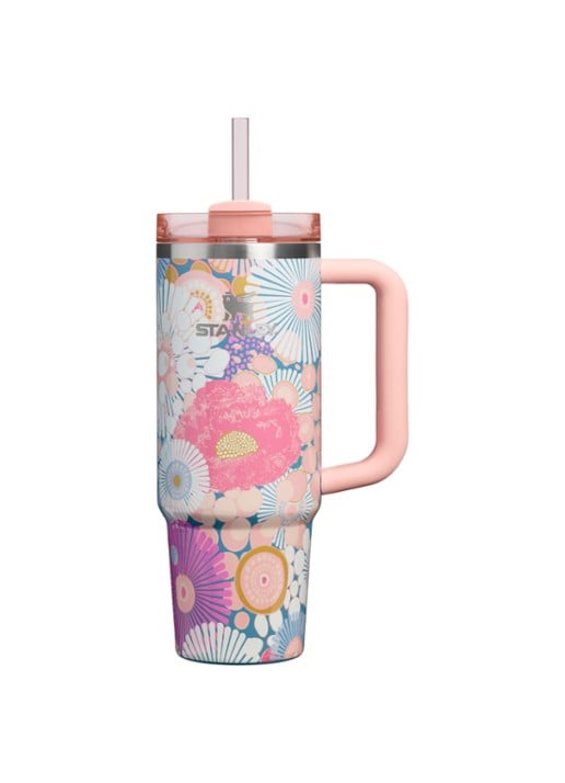 Stanley De Quencher H2.O FlowState™ thermosfles 0,89 liter - voorkant roze