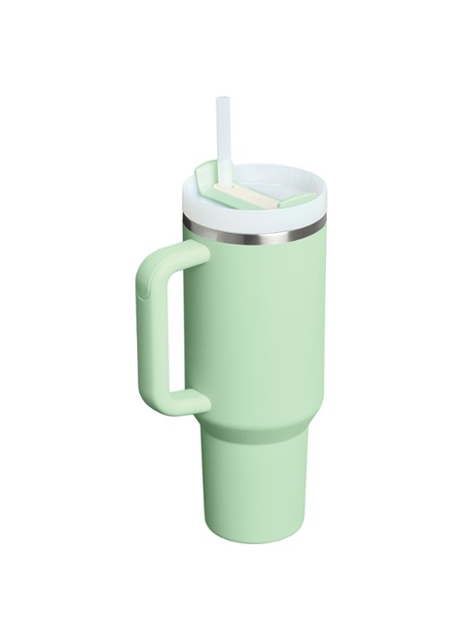Stanley De Quencher® H2.O FlowState™ thermosfles 1,2 liter - voorkant 3 lichtgroen