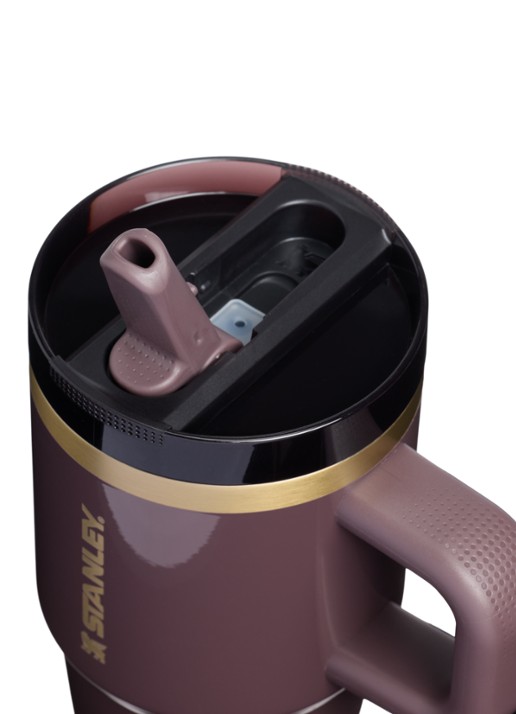 Stanley De Quencher ProTour Flip Straw thermosfles 0,59 liter - detail aubergine