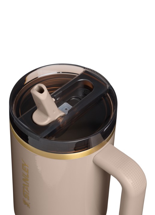 Stanley De Quencher ProTour Flip Straw thermosfles 1,18 liter - detail zand