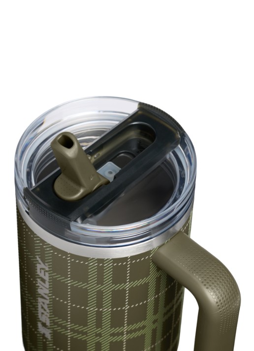 Stanley De Quencher ProTour Flip Straw thermosfles 1,18 liter - detail mosgroen