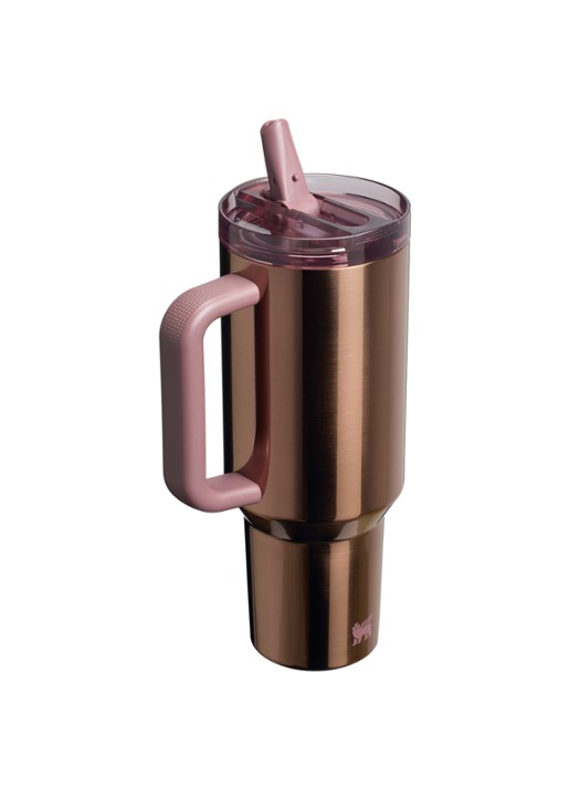 Stanley De Quencher® ProTour Flip Straw thermosfles 1,2 liter - achterkant oudroze