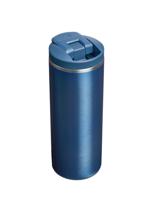 Stanley De Transit Flip Top thermosbeker 0,35 liter - achterkant blauw
