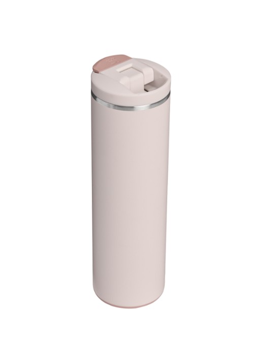 Stanley De Transit Flip Top thermosbeker 0,47 liter - achterkant 3 lichtroze