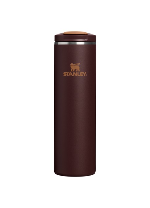 Stanley De Transit Flip Top thermosbeker 0,47 liter - voorkant donkerbruin