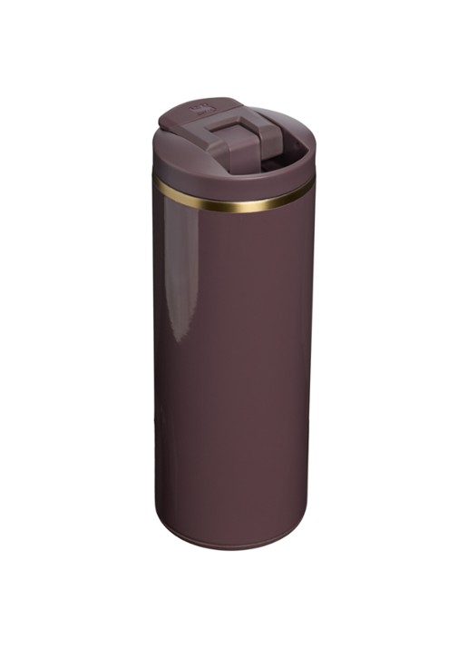 Stanley De Transit Fliptop thermosbeker 0,35 liter - achterkant aubergine