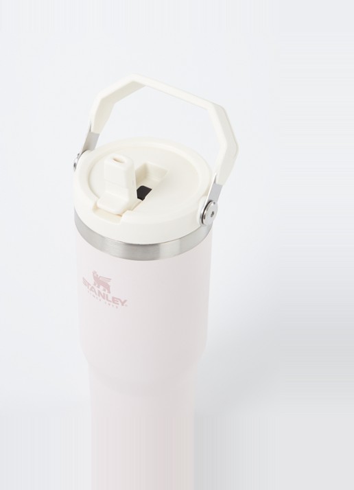 Stanley IceFlow Flip Straw Tumbler thermosfles 89 cl - voorkant 2 lichtroze