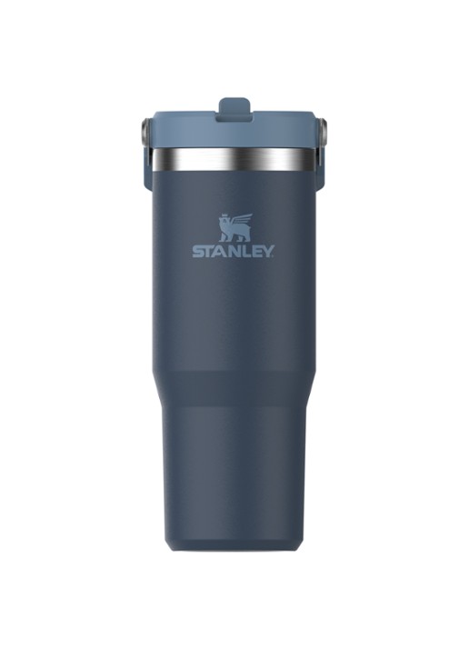 Stanley PMI The IceFlow™ Flip Straw Tumbler thermosfles 0,89 liter - voorkant 2 donkerblauw