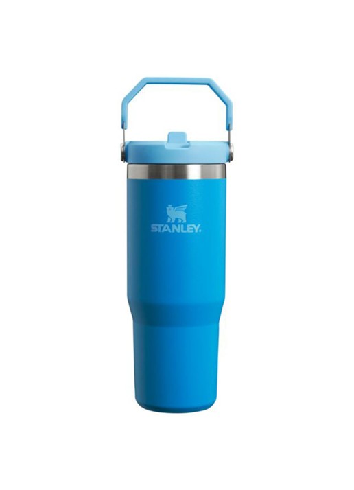 Stanley PMI The IceFlow™ Flip Straw Tumbler thermosfles 0,89 liter - voorkant blauw