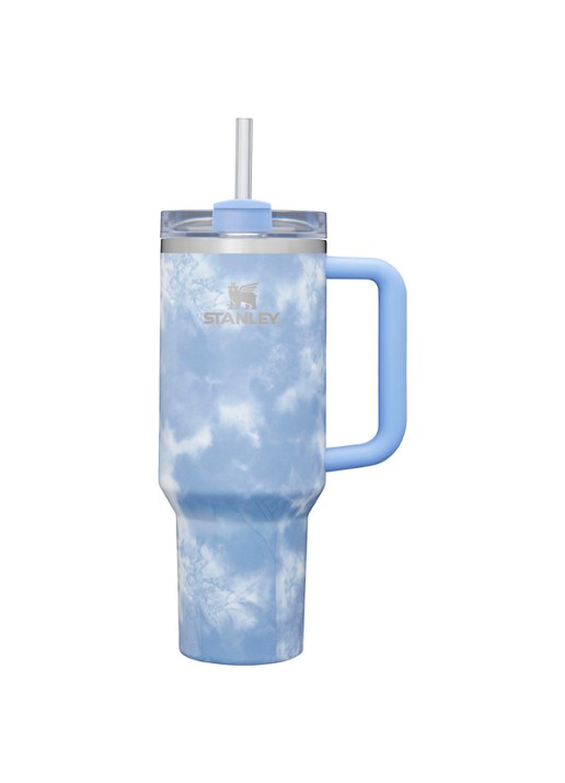 Stanley Quencher H2.0 Flowstate Tumbler thermosfles 1,2 liter - voorkant lichtblauw
