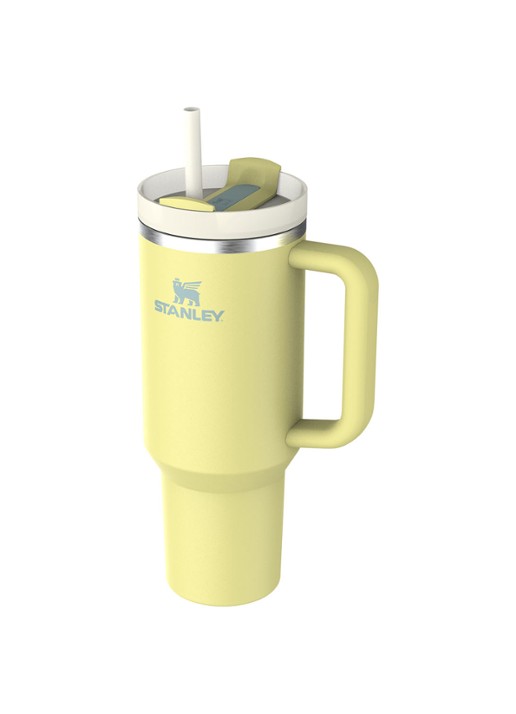 Stanley Quencher H2.0 Flowstate Tumbler thermosfles 1,2 liter  - detail lichtgeel
