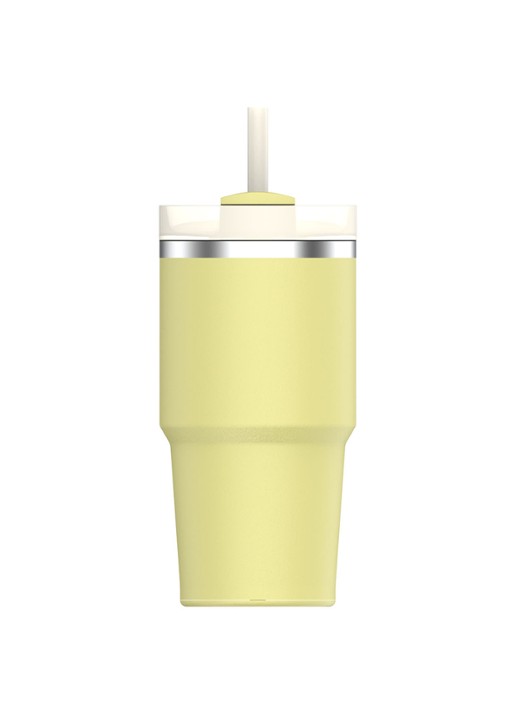 Stanley Quencher H2.O FlowState  thermofles 60 cl  - achterkant lichtgeel