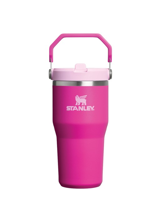 Stanley The IceFlow™ Flip Straw waterfles 0,6 liter - voorkant 2 fuchsia