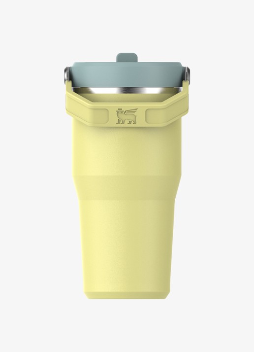 Stanley The IceFlow™ Flip Straw waterfles 60 cl  - achterkant 3 pomelo / geel