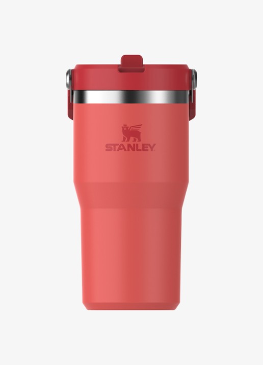 Stanley The IceFlow™ Flip Straw waterfles 60 cl  - voorkant hot coral / koraalrood