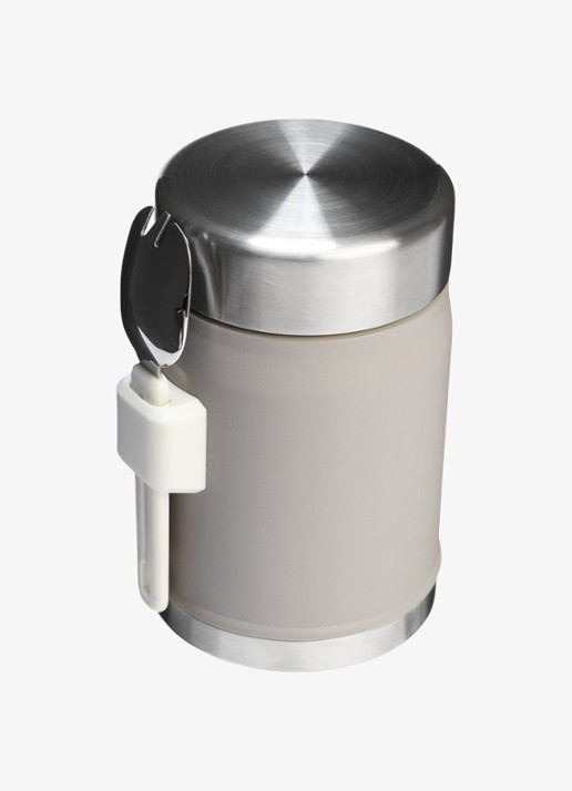 Stanley The Legendary Food Jar + Spork lunchbox 40 cl - achterkant 3 ash 2.0 / grijs