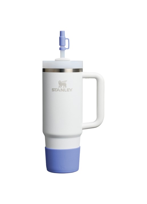 Stanley The Quencher® bekerhoes en rietjes dop 3-delig - voorkant 2 violet