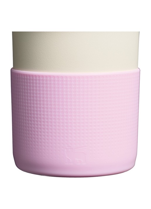 Stanley The Quencher® bekerhoes en rietjes dop 3-delig - voorkant 2 roze