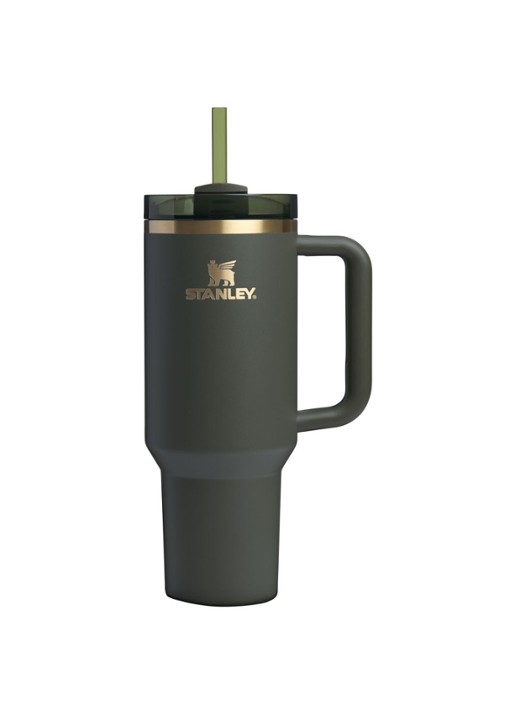 Stanley The Quencher H2.O FlowState™ Tumbler thermofles 1,18 liter - voorkant olijfgroen