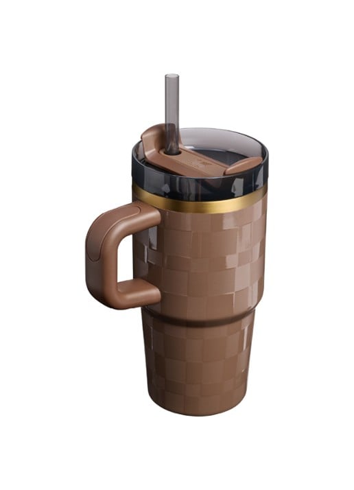 Stanley The Quencher® H2.O FlowState™ thermosfles 0,6 liter - achterkant kastanjebruin
