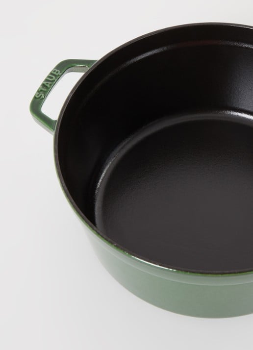 Staub Cocotte braadpan 26 cm  - detail 3 donkergroen