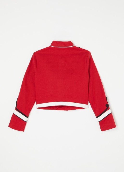 Stella McCartney Blazer met knoopsluiting en borduring - achterkant rood