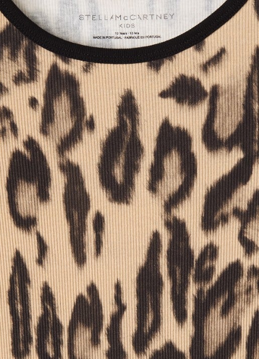 Stella McCartney Longsleeve met panterprint - detail 3 bruin