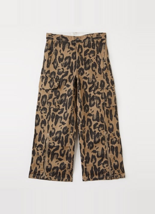 Stella McCartney Loose fit jeans met panterprint