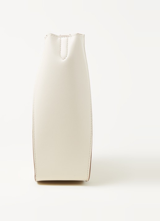 Stella McCartney Stella Logo crossbodytas van ecoleer - detail 2 gebroken wit