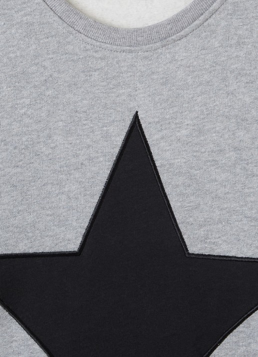 Stella McCartney Sweater met borduring en franjes - detail 3 grijsmele