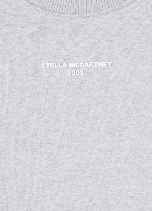 Stella McCartney Sweater met logo - detail 3 grijs