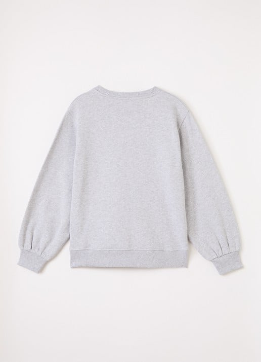 Stella McCartney Sweater met logo - voorkant 2 grijs