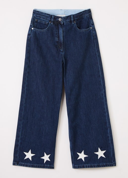 Stella McCartney Wide leg jeans met donkere wassing