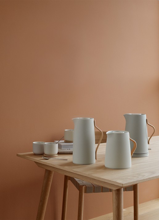 Stelton Emma theepot 1 liter - achterkant zand