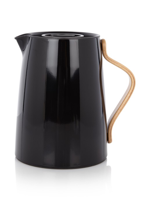 Stelton Emma thermoskan 1 liter - voorkant zwart