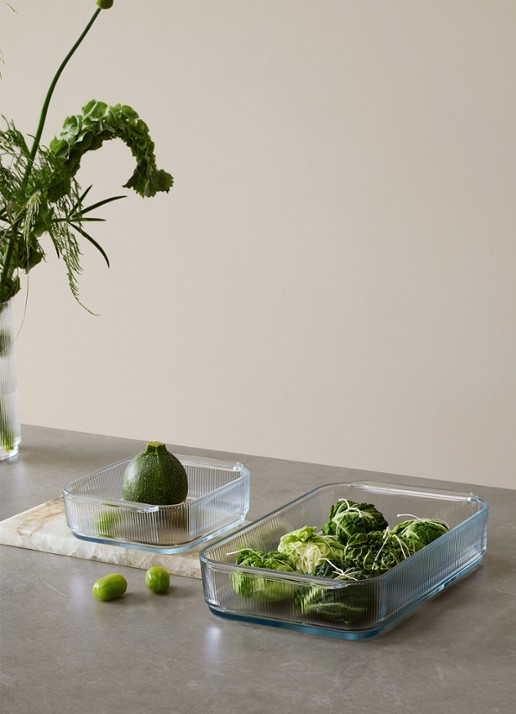 Stelton Pilastro ovenschaal 19,7 cm - detail transparant