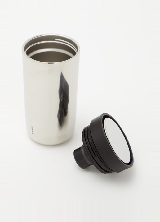 Stelton To Go Click thermosbeker 40 cl - voorkant 2 metallic