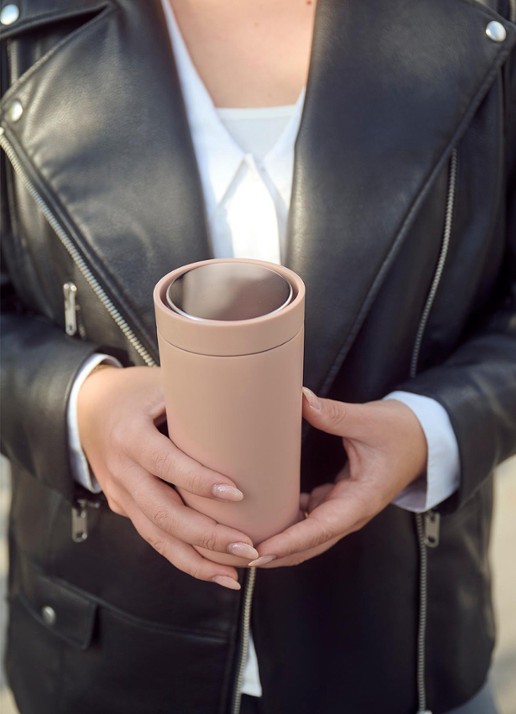 Stelton To Go Click thermosbeker 40 cl - voorkant 2 oudroze