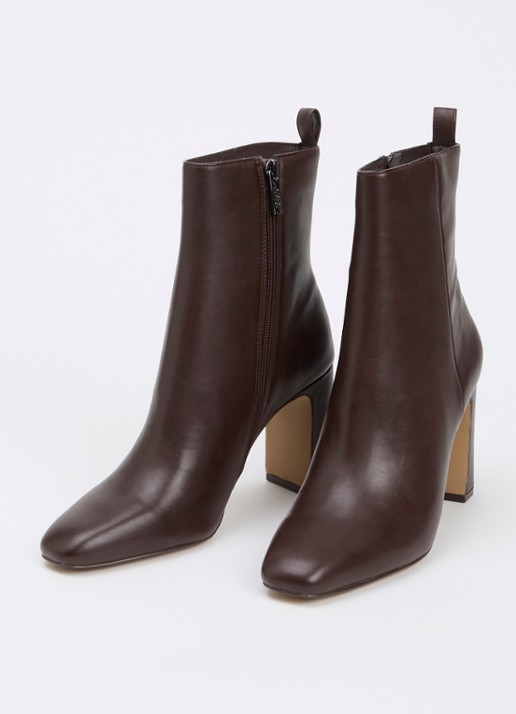 Steve Madden Adelisa enkellaarsje - detail 3 donkerbruin