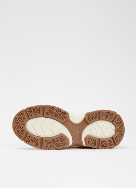 Steve Madden Ample sneaker met suède details - detail 3 donkerbruin